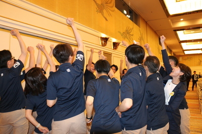 社内木鶏全国大会　本番前の写真